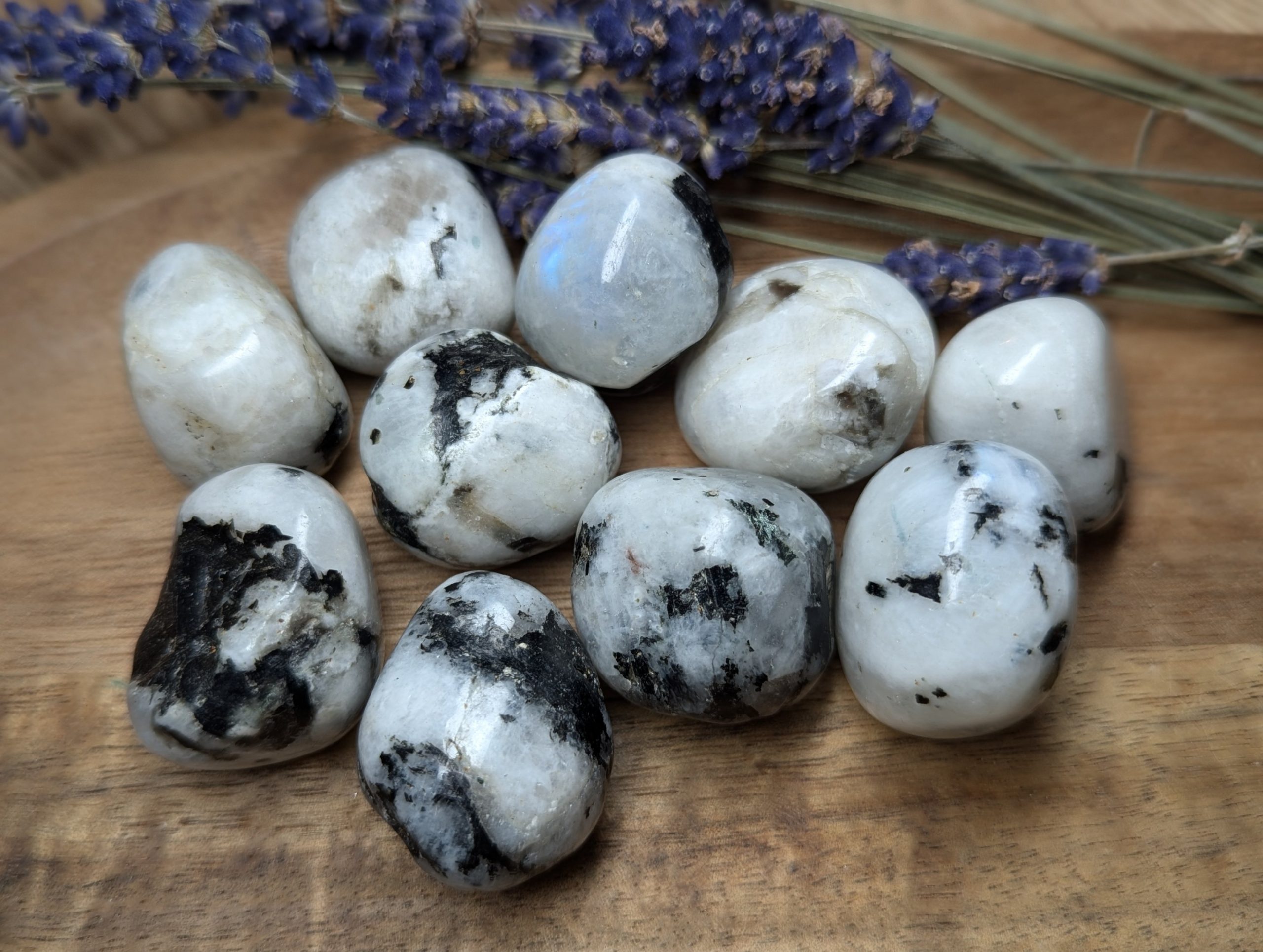 Rainbow Moonstone Tumble stone