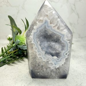 Agate Polished Tower Geodes (610g)