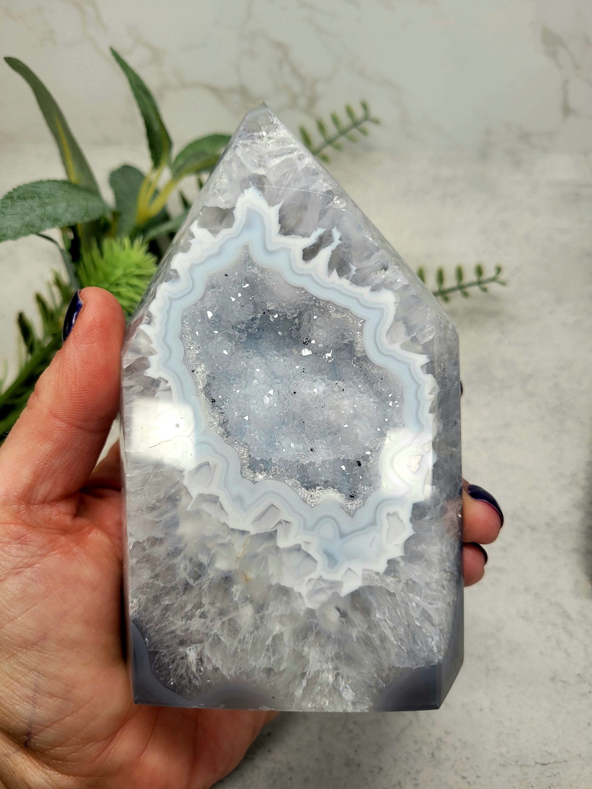 Agate Polished Tower Geodes (610g) - Image 3