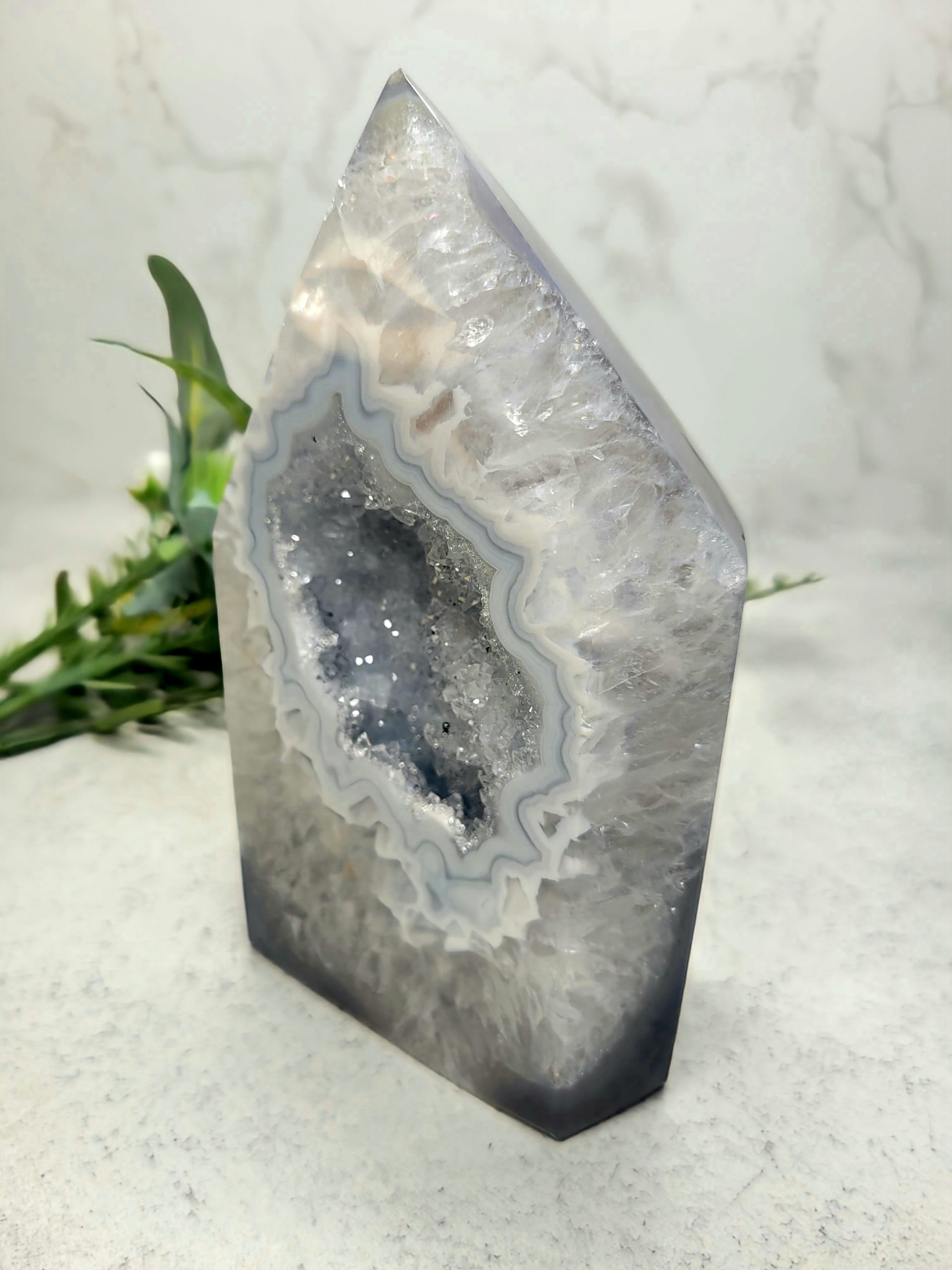 Agate Polished Tower Geodes (610g) - Image 2