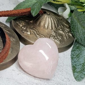 Rose Quartz Puff Heart 3cm