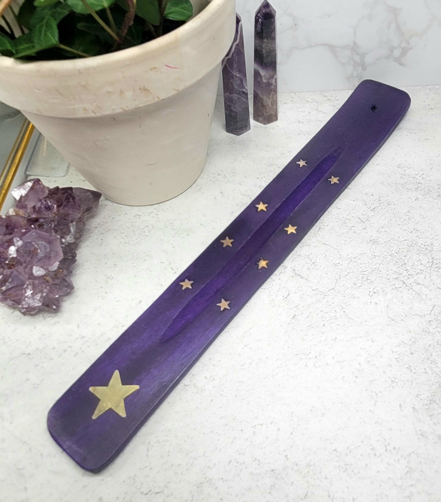 Star Wooden Incense Ash Catcher