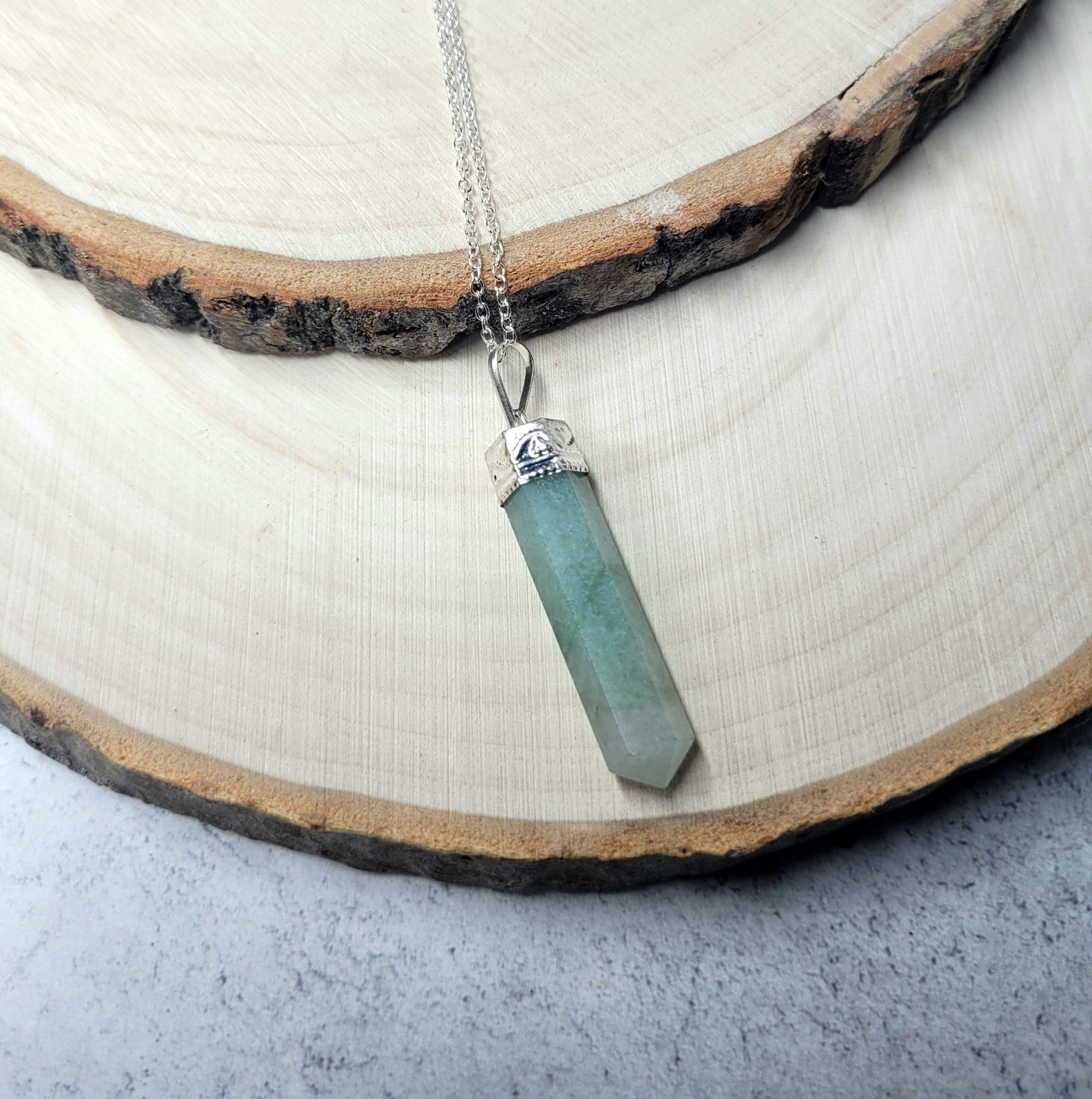 Green Aventurine point pendant