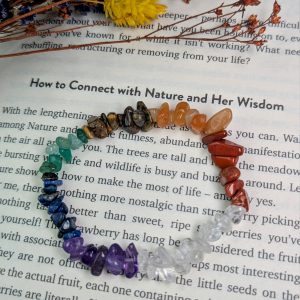 Chakra chip bracelet