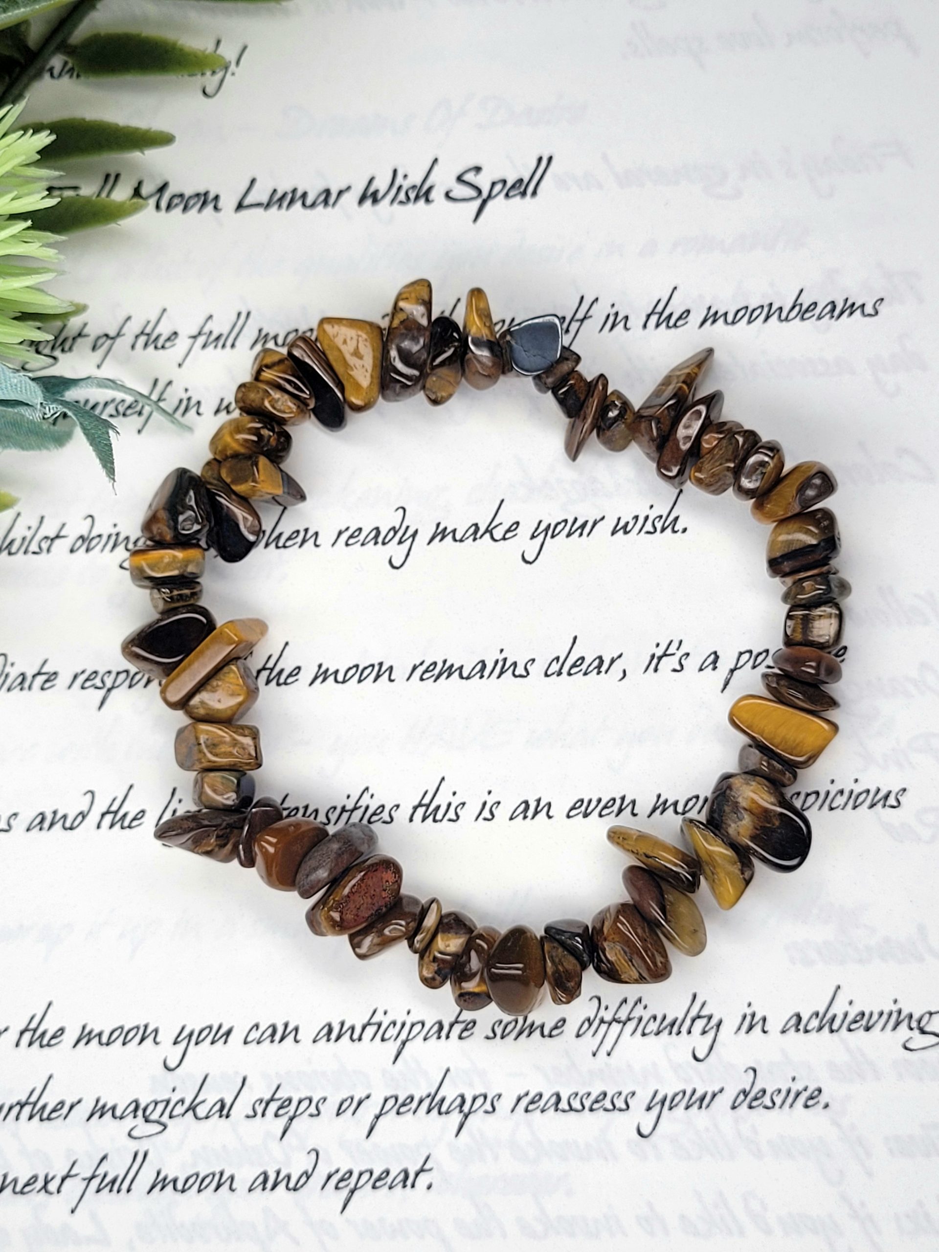 Tigers eye chip bracelet