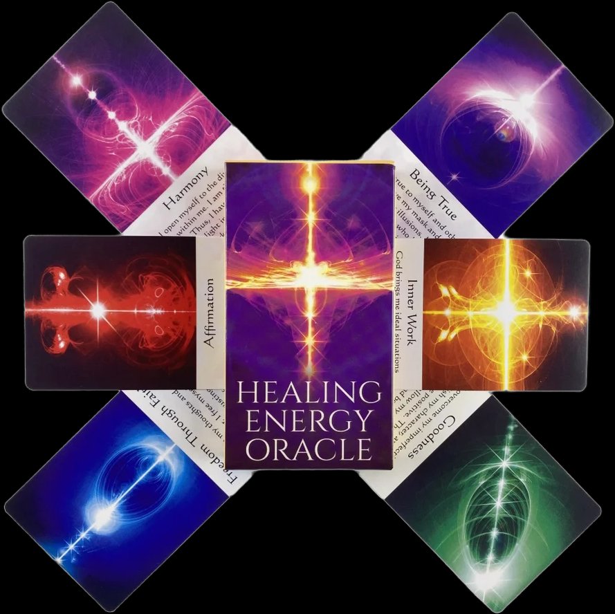 Healing Energy Oracle Karten - 44 Karten Set Für Spirituelle Arbeit