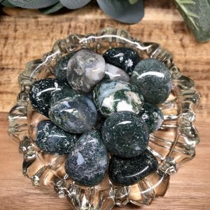 Moss Agate tumblestone