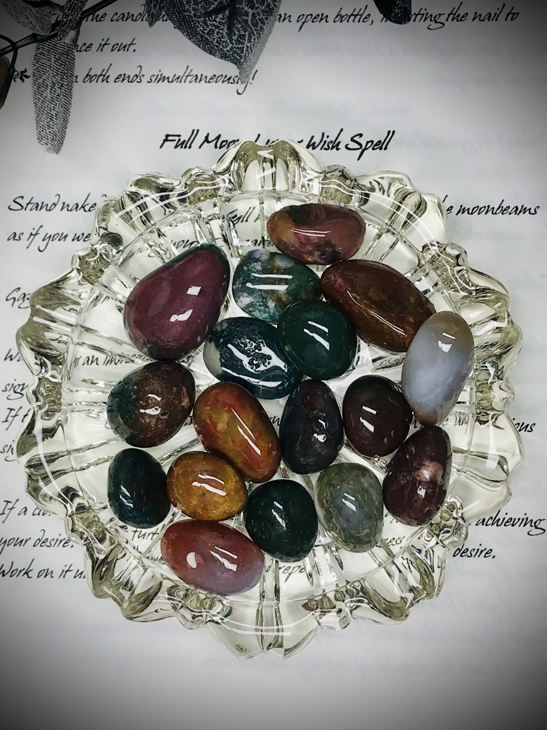 Ocean Jasper tumblestone