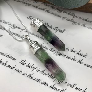 Fluorite point pendant
