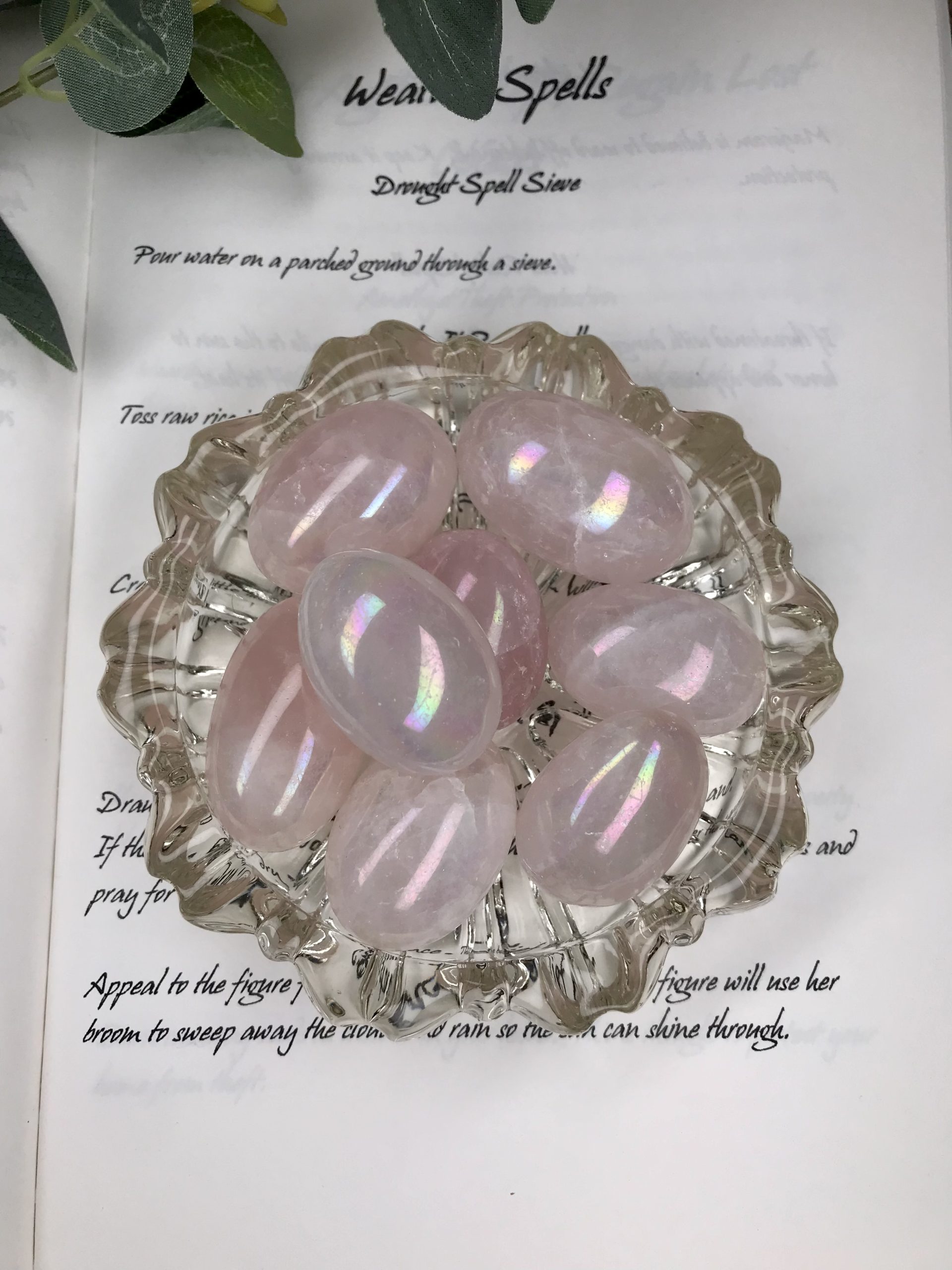 Angel Aura Tumble stone-Rose quartz