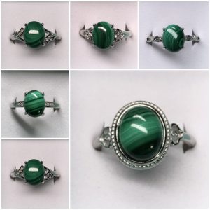 Malachite Rings