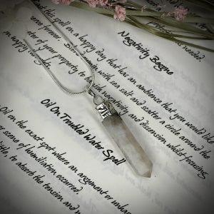 Rainbow Moonstone point pendant