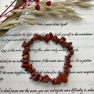 Red Jasper chip bracelet