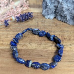 Lapis Lazuli tumbled stone bracelet