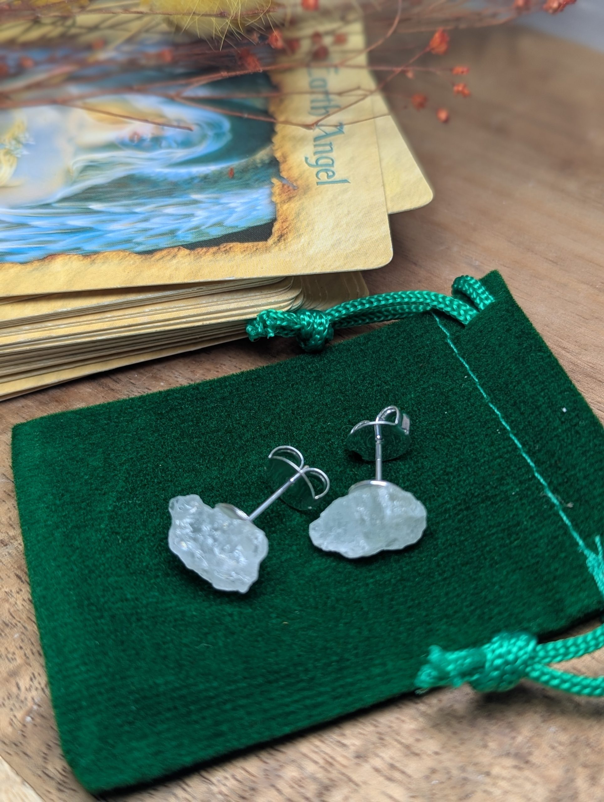 Aquamarine stud earrings