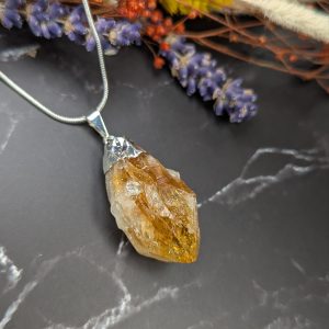 Raw Citrine Pendant