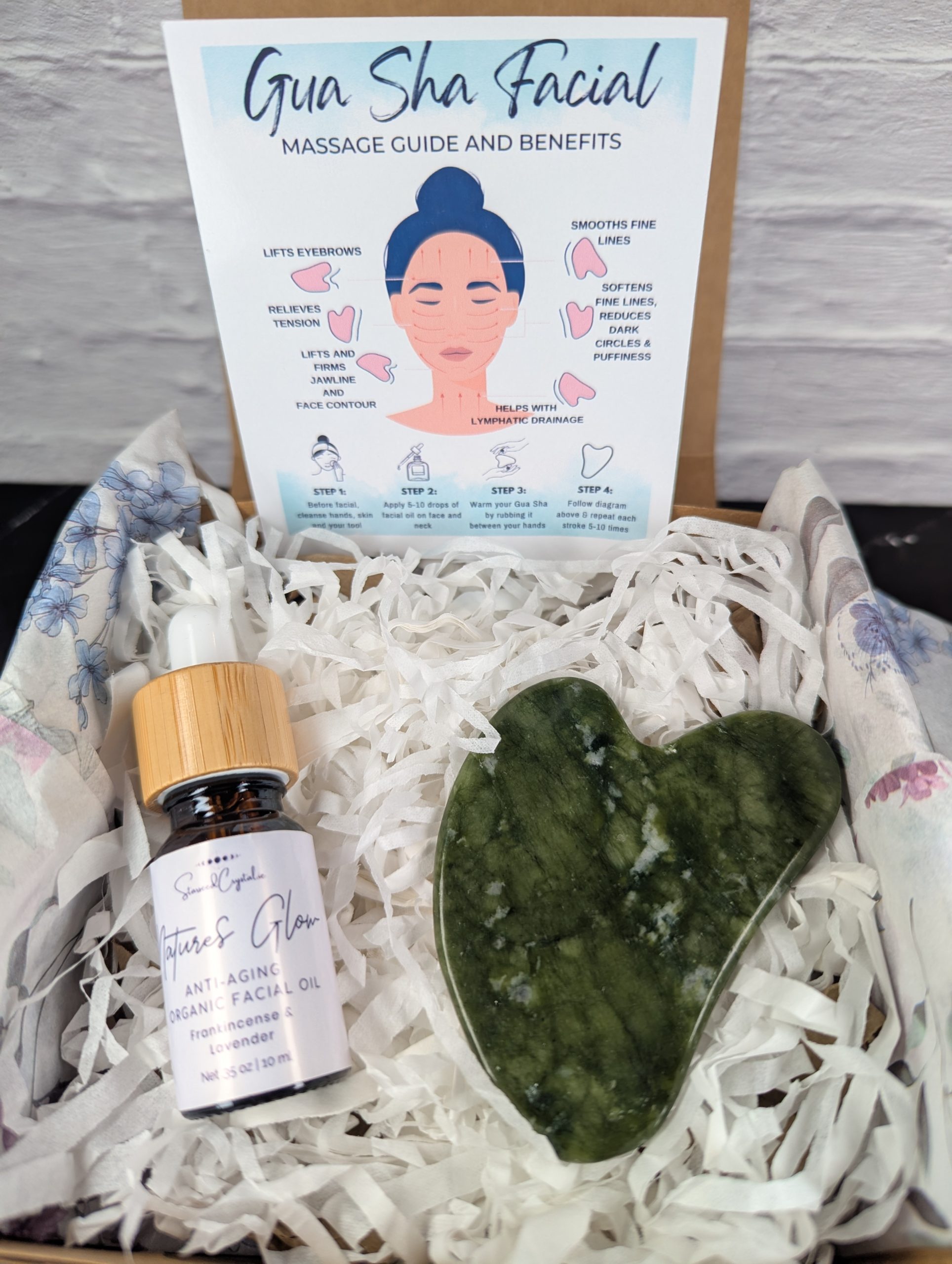 Organic Facial Oil & Gua Sha - Image 4
