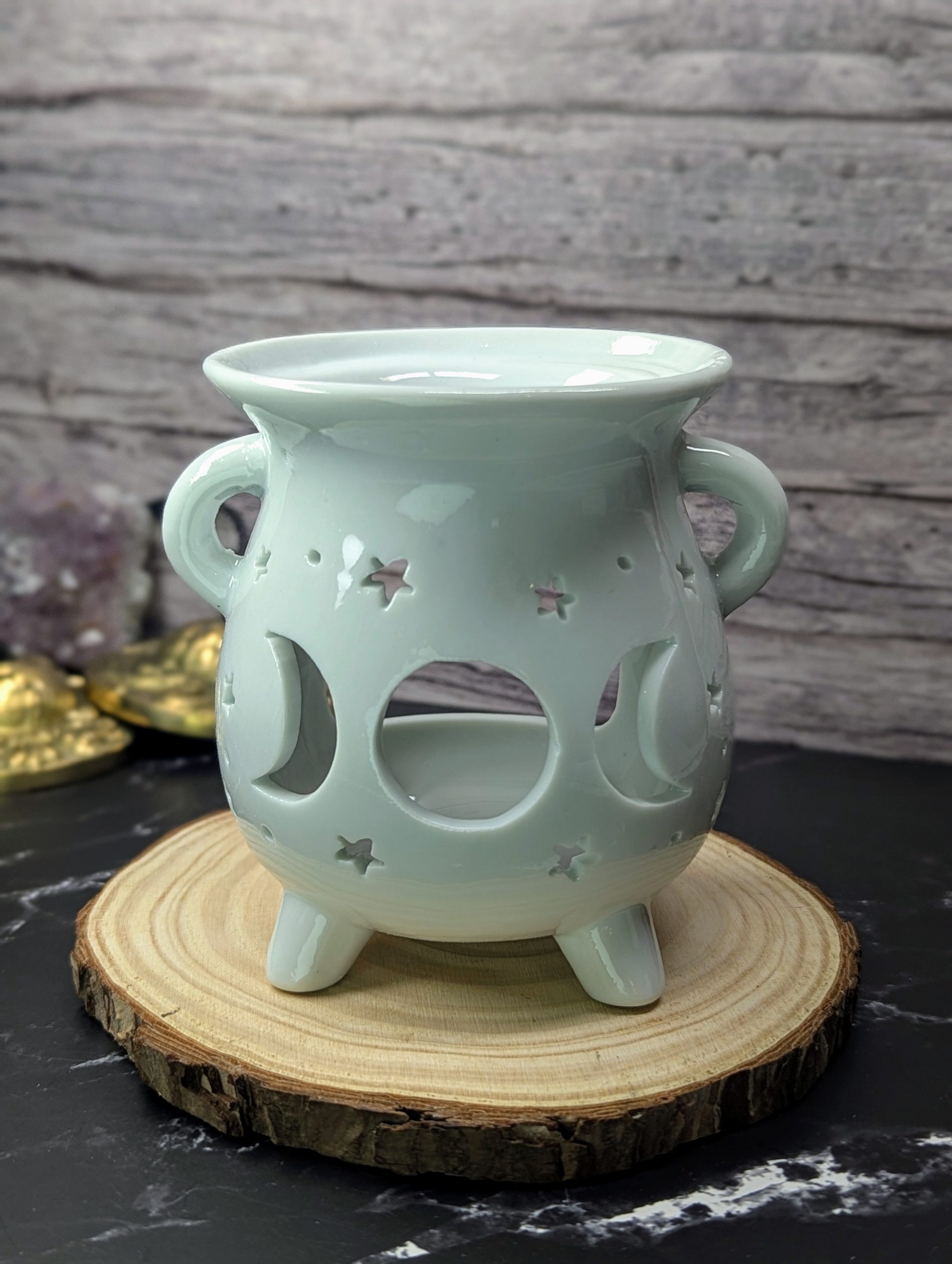 Triple moon cauldron wax melt/oil burner