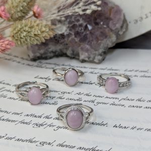 Kunzite rings
