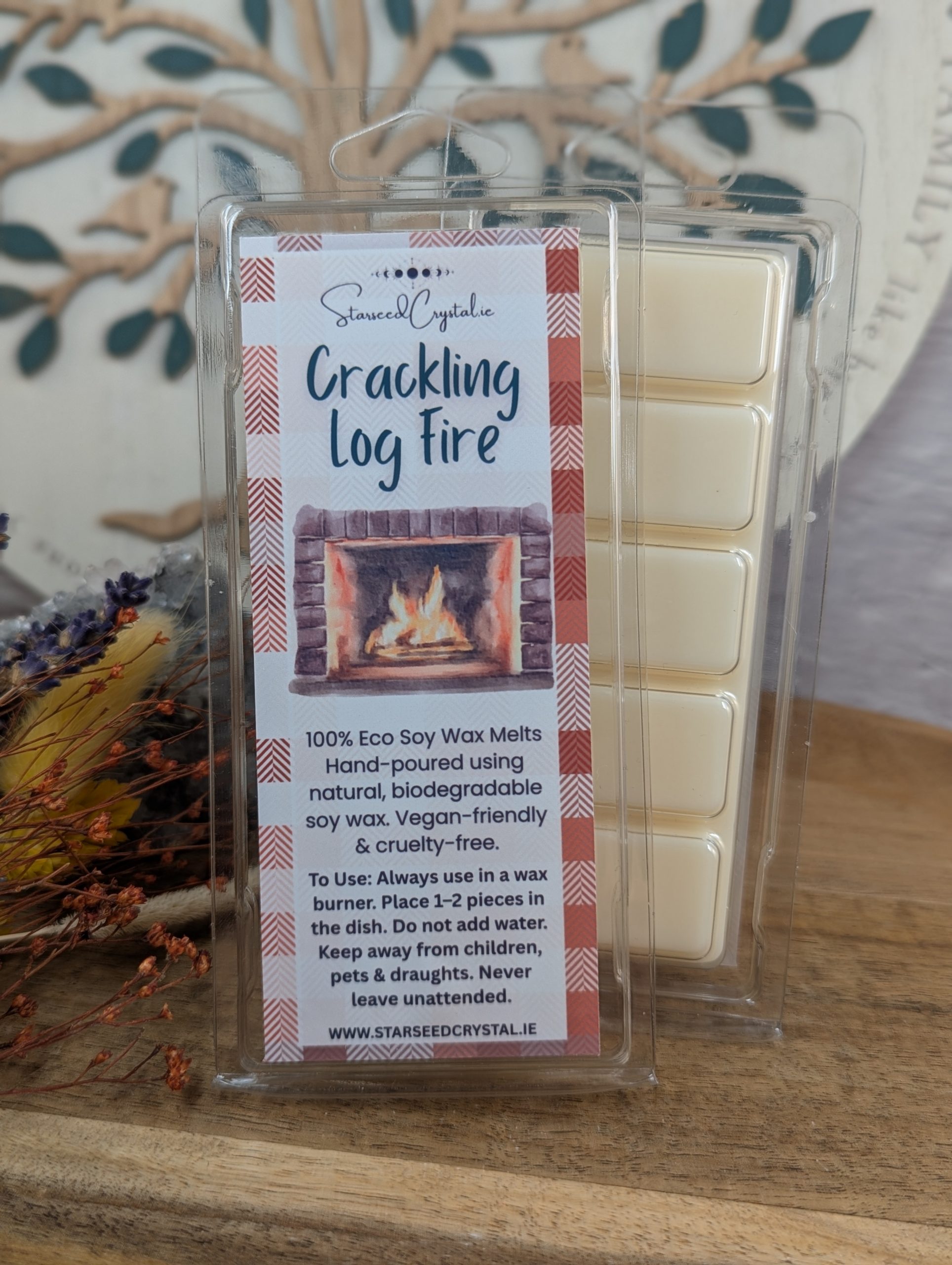 Crackling Log Fire Wax Melts