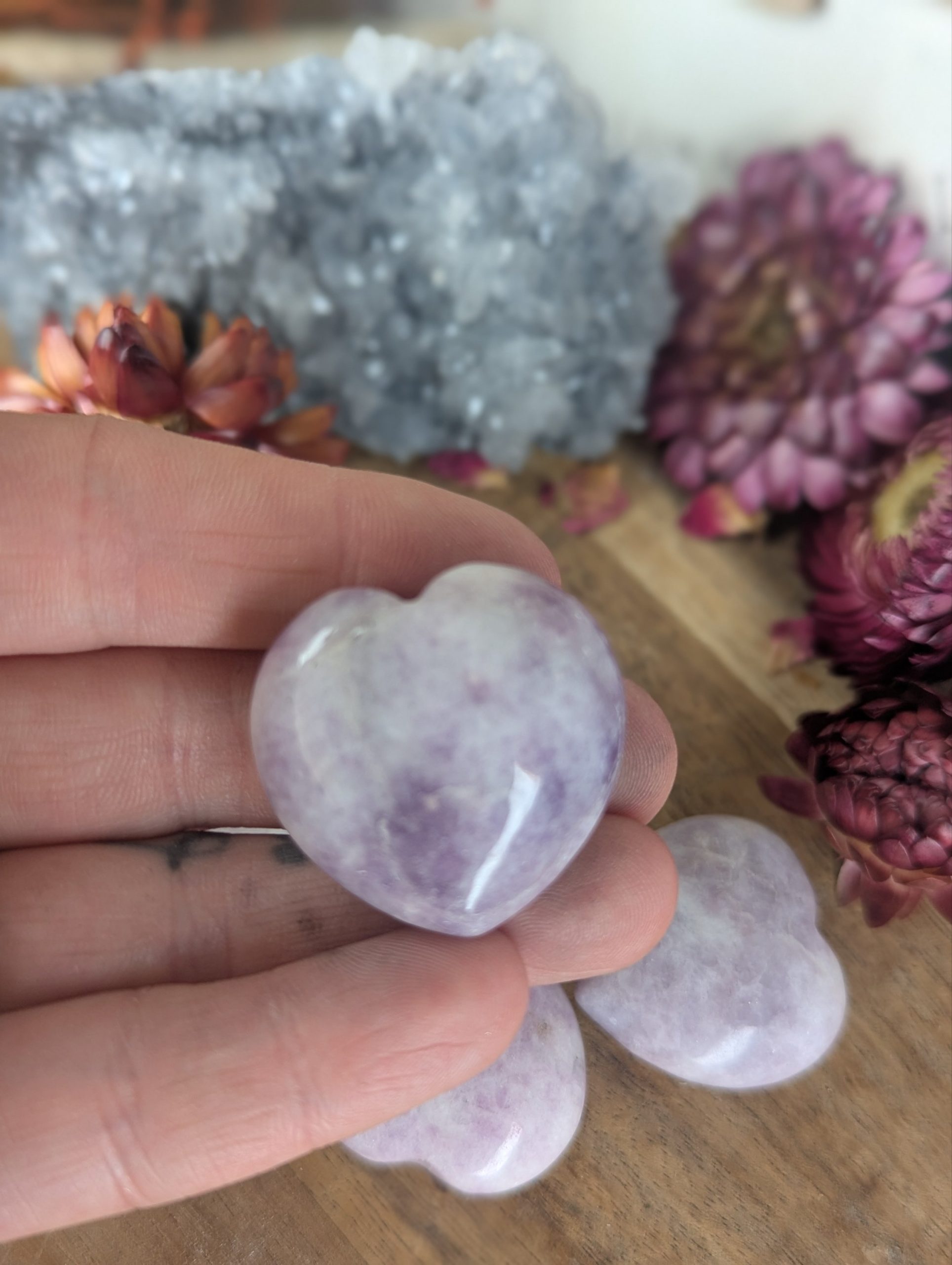 Lepidolite Puff Heart - Image 2