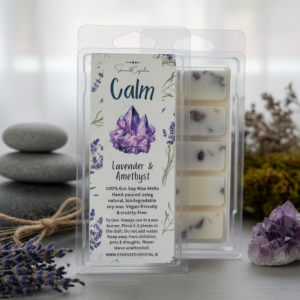CALM: Crystal infused wax melt