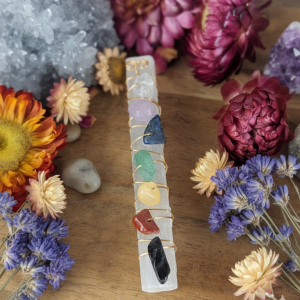 Selenite Chakra Wand (S)